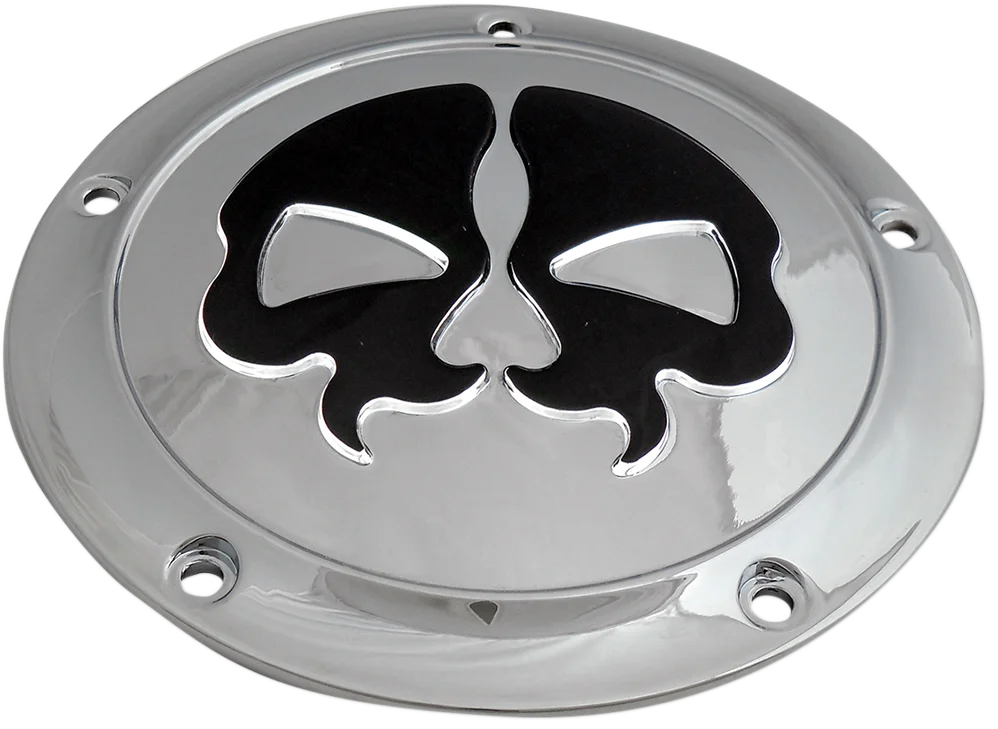 DragSpecialties Split Skull Derby Cover - Chrome 78046 - Main Product View