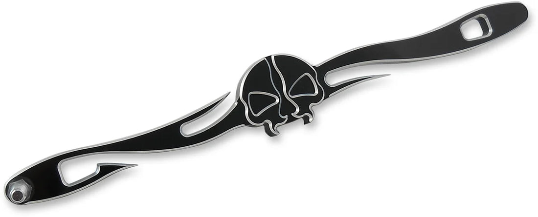DragSpecialties Split Skull Linkage - Chrome - FL 77695C - Side View