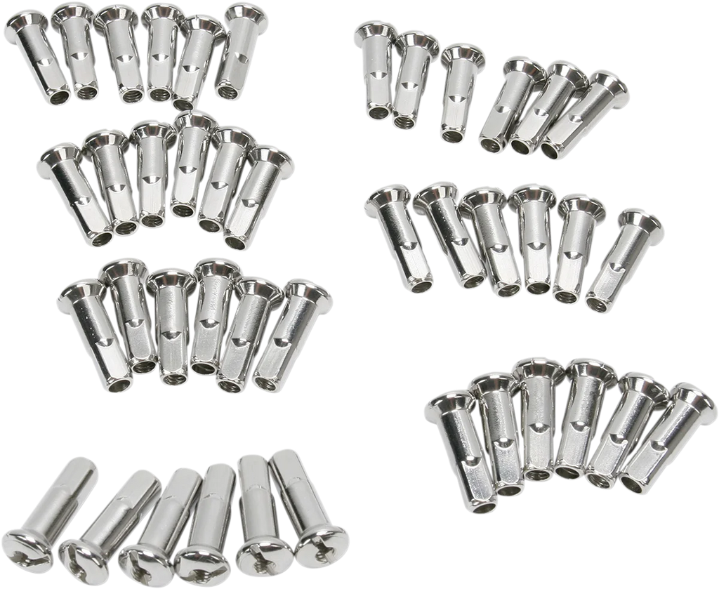 DragSpecialties Spoke Nipples - Stainless Steel - Standard Length 16-0500SS42-HC3 - Main Product View