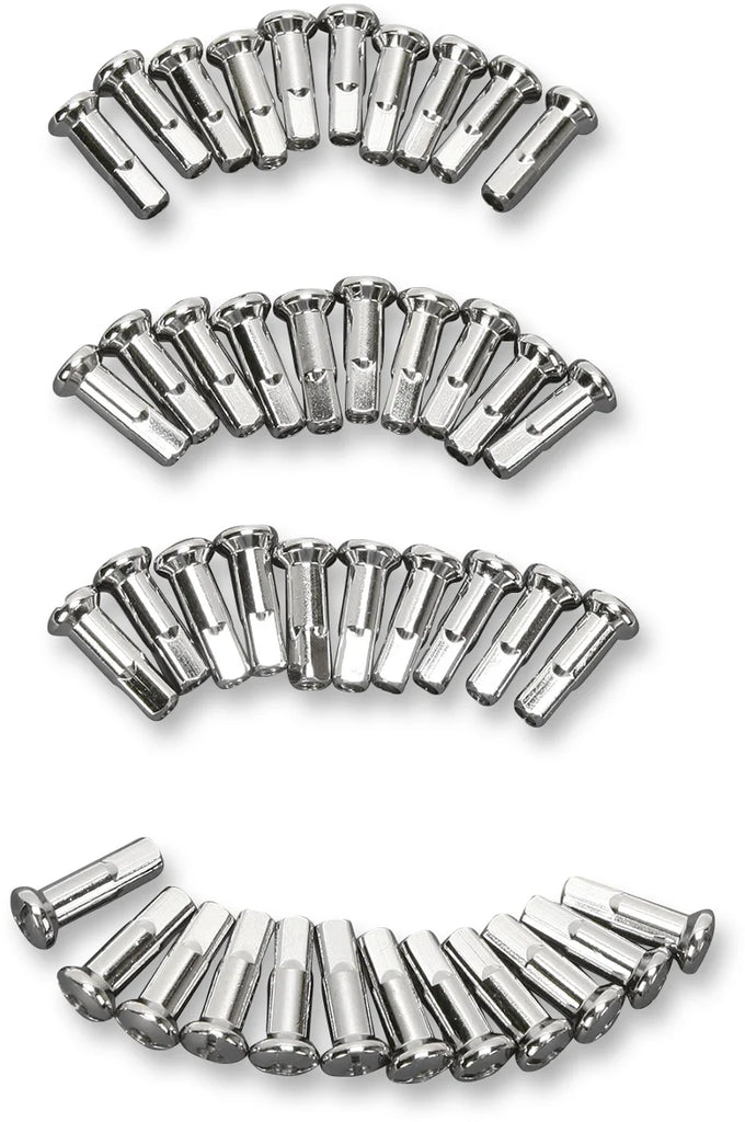 DragSpecialties Spoke Nipples - Stainless Steel - Standard Length 16-0500SS42-HC3 - Side View