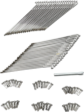 Load image into Gallery viewer, DragSpecialties Spoke Set - Front - Chrome - 8-1/4" 16-0515-BC629 - Main Product View
