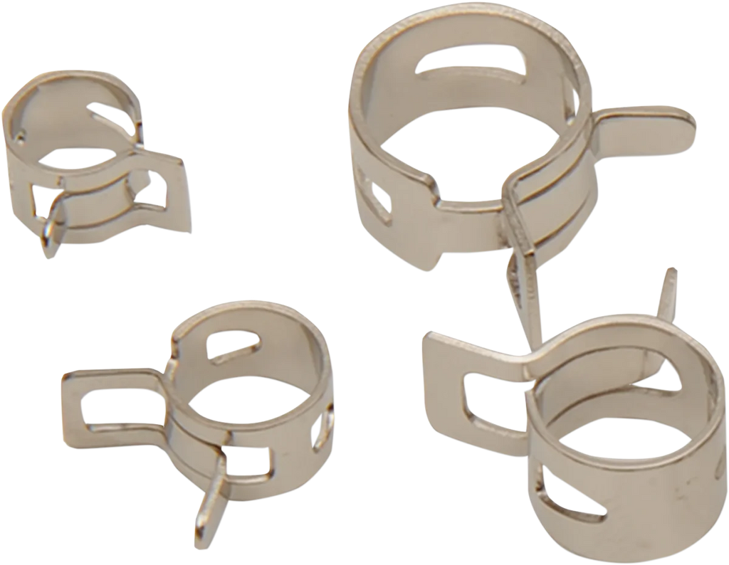 DragSpecialties Spring Clamps - Multi Functional - Self Tensioning - 100-Pack T03-6240K-100 - Side View