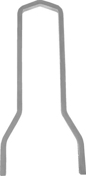 DragSpecialties Square Sissy Bar - Chrome - 15.4" H x 8.25" W X08-0045CT - Main Product View