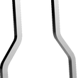 Load image into Gallery viewer, DragSpecialties Square Sissy Bar - Chrome - 15.4" H x 8.25" W X08-0045CT - Side View