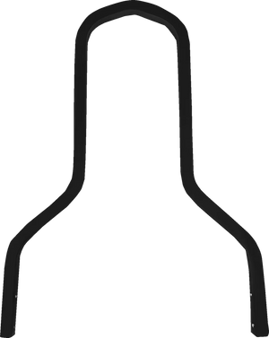 DragSpecialties Square Sissy Bar - Short - Black - 11" W X08-0044GBS - Main Product View