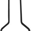 Load image into Gallery viewer, DragSpecialties Square Sissy Bar - Tall - Black - 11" W X08-0044GBT - Main Product View