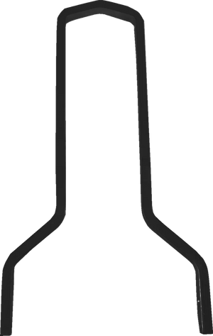 DragSpecialties Square Sissy Bar - Tall - Black - 11" W X08-0044GBT - Main Product View