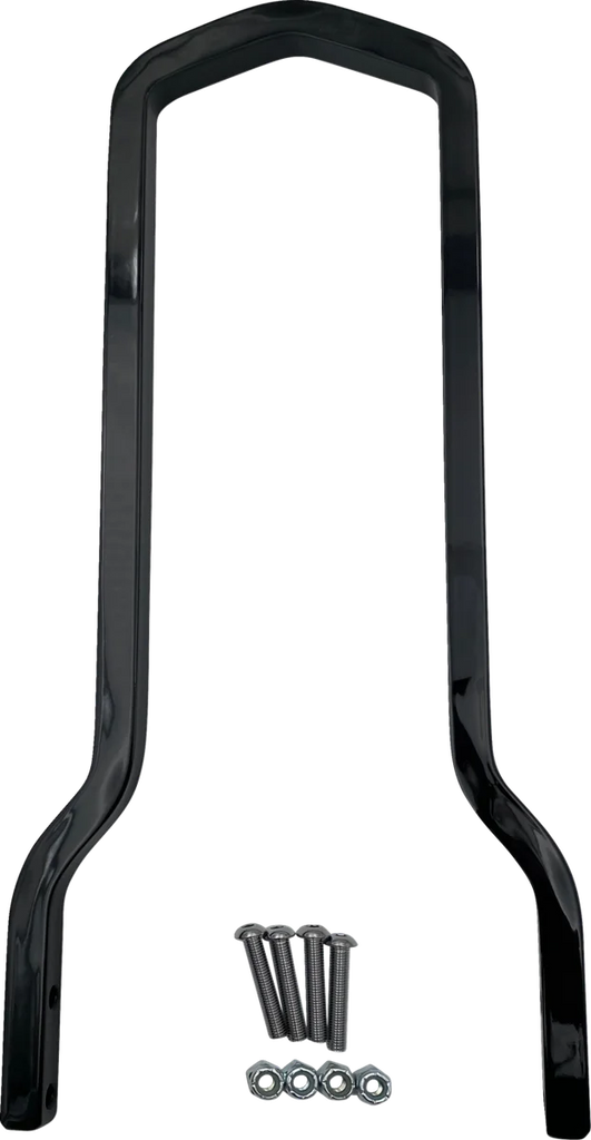 DragSpecialties Square Sissy Bar - Tall - Black - 7.5" W X08-0041GBT - Main Product View