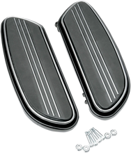 Load image into Gallery viewer, DragSpecialties Sweeper Floorboards - Driver - Black - FL P17-0431B - Main Product View