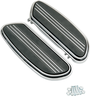 DragSpecialties Sweeper Floorboards - Driver - Chrome - FL P17-0431 - Main Product View