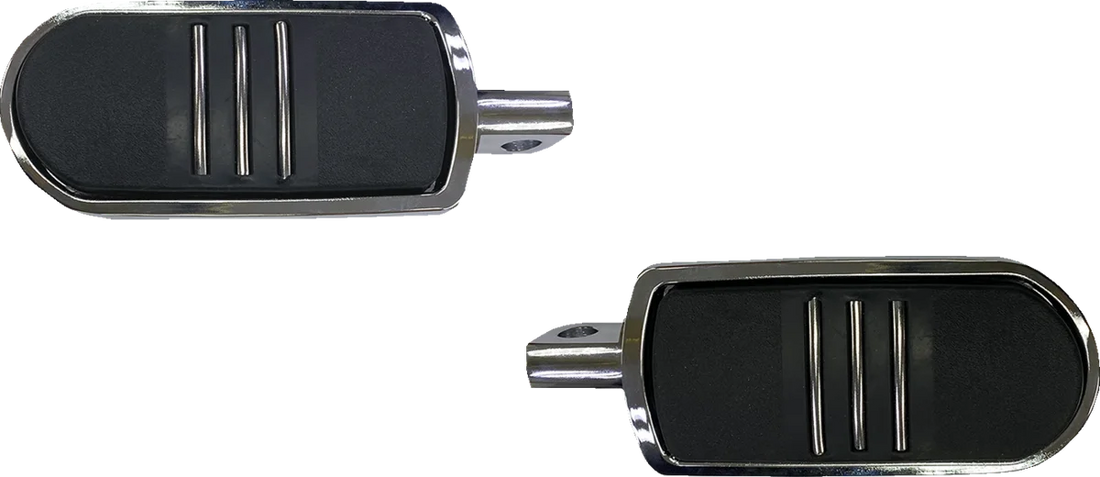 DragSpecialties Sweeper Foot Pegs - Black - FX P17-0346GB - Side View