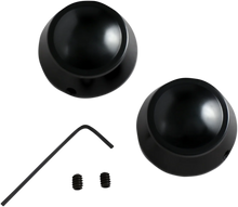 Load image into Gallery viewer, DragSpecialties Swingarm Pivot Bolt Cover - Gloss Black C16-0225B - Main Product View
