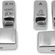Load image into Gallery viewer, DragSpecialties Switch Caps - Chrome H07-0340CO-C - Main Product View