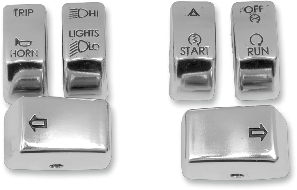 DragSpecialties Switch Caps - Chrome H07-0340CO-C - Main Product View