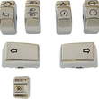 Load image into Gallery viewer, DragSpecialties Switch Caps - Chrome H18-0359CO-C - Main Product View