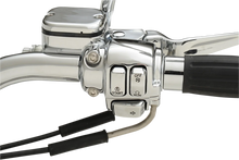 Load image into Gallery viewer, DragSpecialties Switch Caps - Standard - Chrome H18-033500-C - Side View