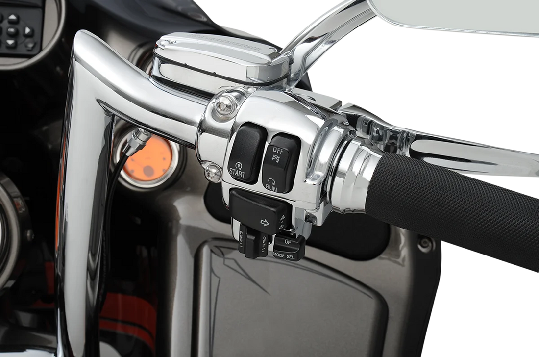 DragSpecialties Switch Housing - Cruise - Chrome H07-0783 - Side View