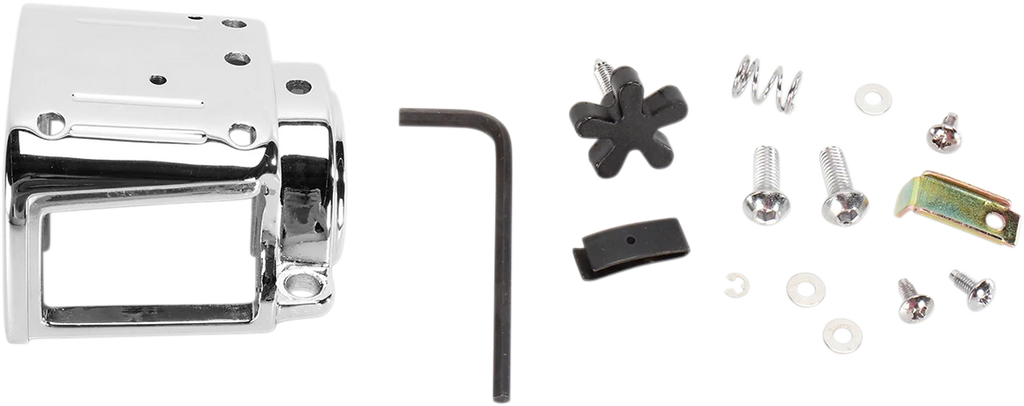 DragSpecialties Switch Housing - Left - Lower - Chrome 07-0545B-BC114 - Main Product View