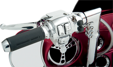 Load image into Gallery viewer, DragSpecialties Switch Housing - Left - Radio - Chrome H07-0687A - Side View