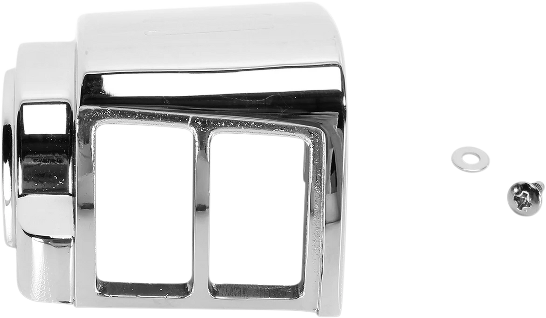 DragSpecialties Switch Housing - Left - Upper - Chrome 07-0545A-BC114 - Side View