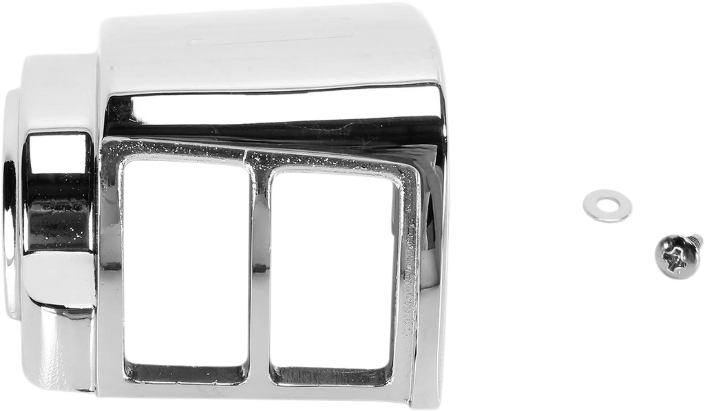 DragSpecialties Switch Housing - Left - Upper - Chrome 07-0545A-BC114 - Side View