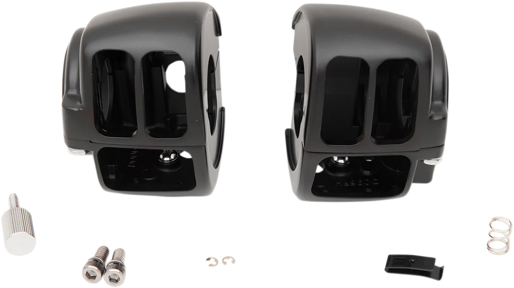 DragSpecialties Switch Housing - Matte Black H07-0671BMB - Main Product View