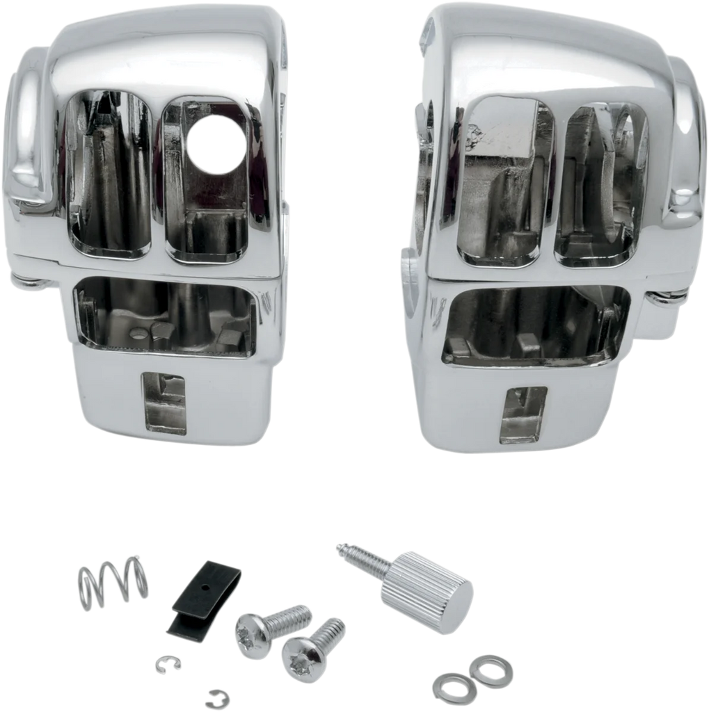 DragSpecialties Switch Housing - Radio - Chrome 07-0530AB - Main Product View