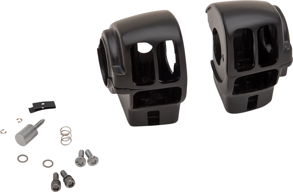 DragSpecialties Switch Housing - Radio - Matte Black H07-0782MB - Main Product View