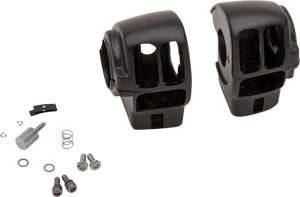 DragSpecialties Switch Housing - Radio - Matte Black H07-0782MB - Main Product View