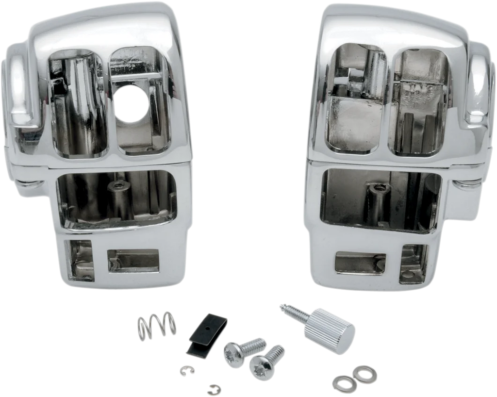 DragSpecialties Switch Housing - Radio/Cruise - Chrome 07-0531AB - Main Product View
