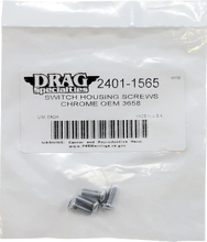 Load image into Gallery viewer, DragSpecialties Switch Housing Screws - Chrome MPBDR18 - Side View