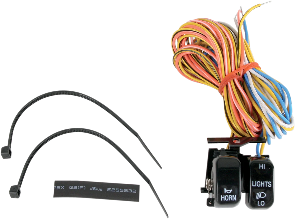 DragSpecialties Switch Kit - Dimmer/Horn - Black H18-0333B-H - Main Product View