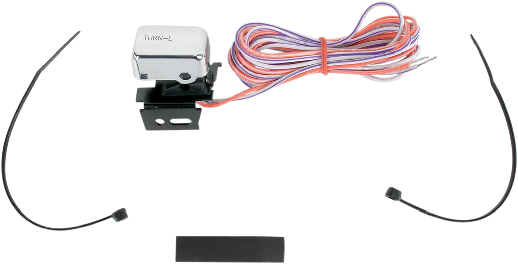 DragSpecialties Switch Kit - Left-Side - Turn Signal - Chrome H18-0333C-L - Main Product View