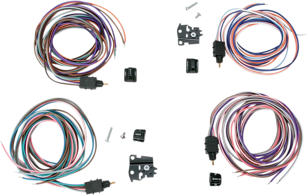 DragSpecialties Switch Kit - Radio/Cruise - Black H18-0337/60 - Main Product View