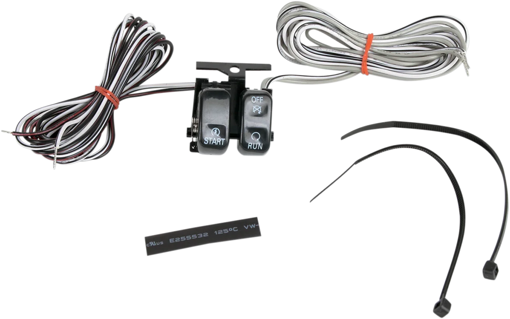 DragSpecialties Switch Kit - Start/Stop - Black H18-0333B-S - Main Product View