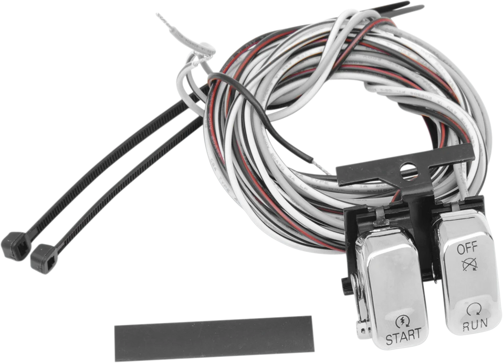 DragSpecialties Switch Kit - Start/Stop - Chrome H18-0333C-S - Main Product View