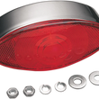 Load image into Gallery viewer, DragSpecialties Taillight - Cat Eye 12-0042-BC-3 - Main Product View