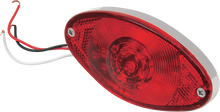 Load image into Gallery viewer, DragSpecialties Taillight - Cat Eye - Red Lens 12-0042LEDBXLB1 - Side View