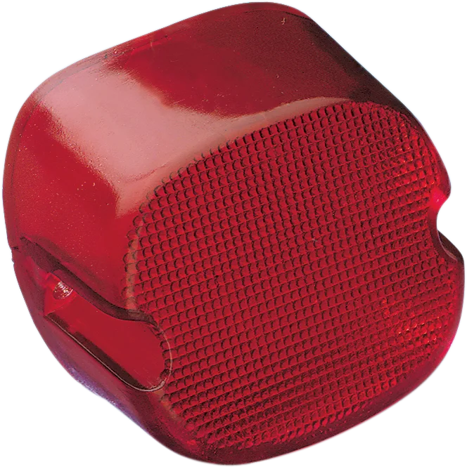 DragSpecialties Taillight Lens - Bottom Tag Window - Red 12-0018D-BC446 - Main Product View