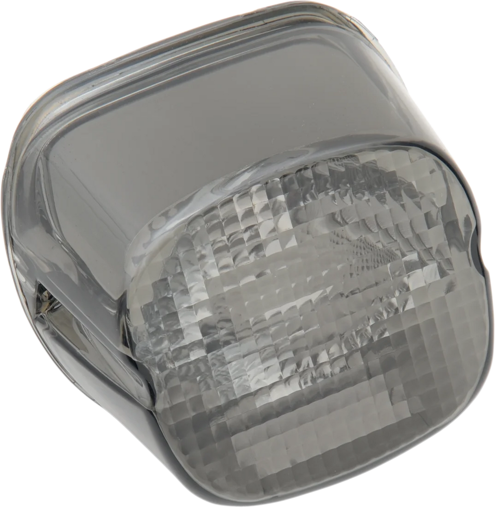 DragSpecialties Taillight Lens - Bottom Tag Window - Smoke 12-0411MD - Main Product View