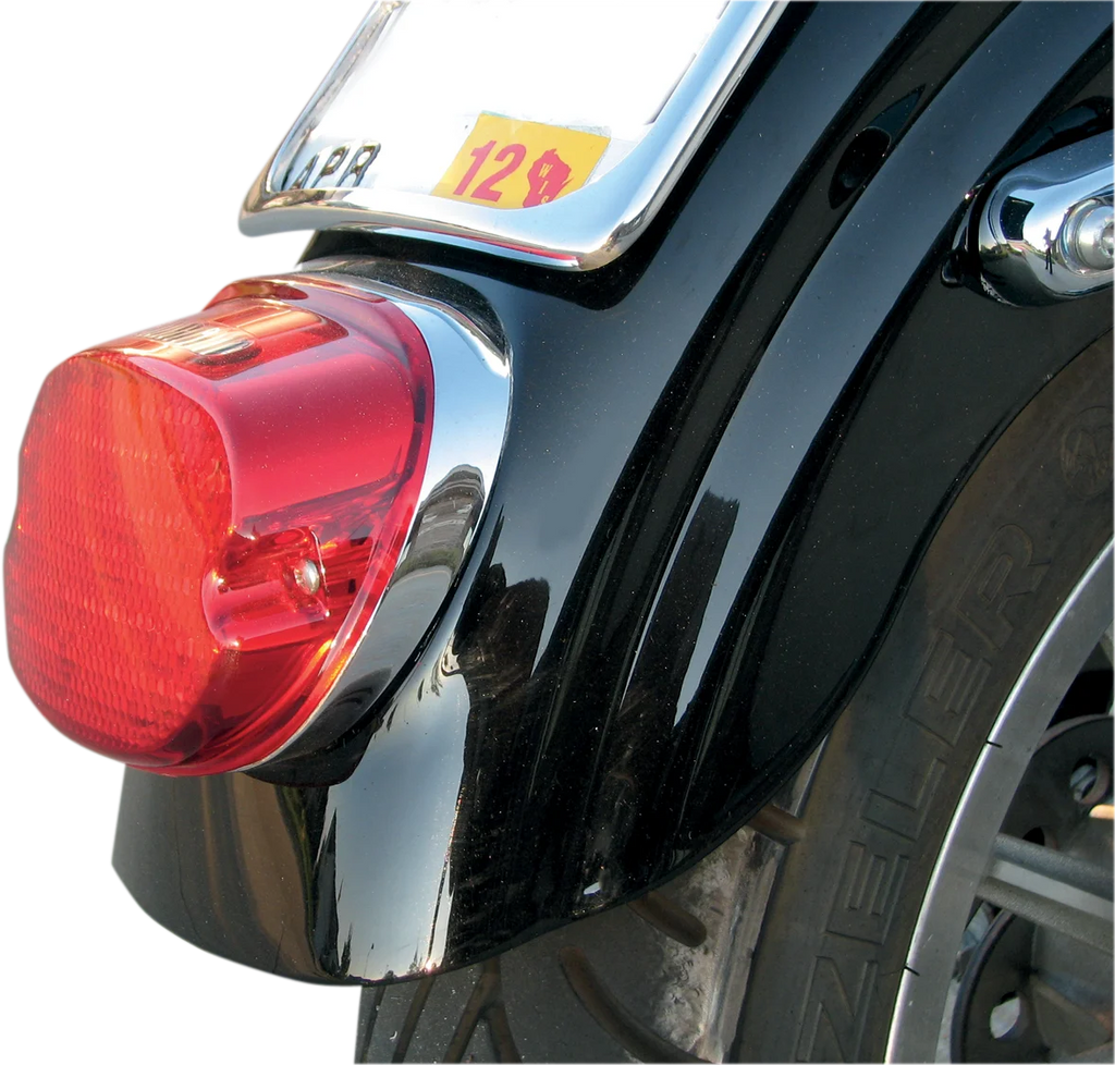 DragSpecialties Taillight - Top Tag Light - Red L24-0436CRLED - Side View
