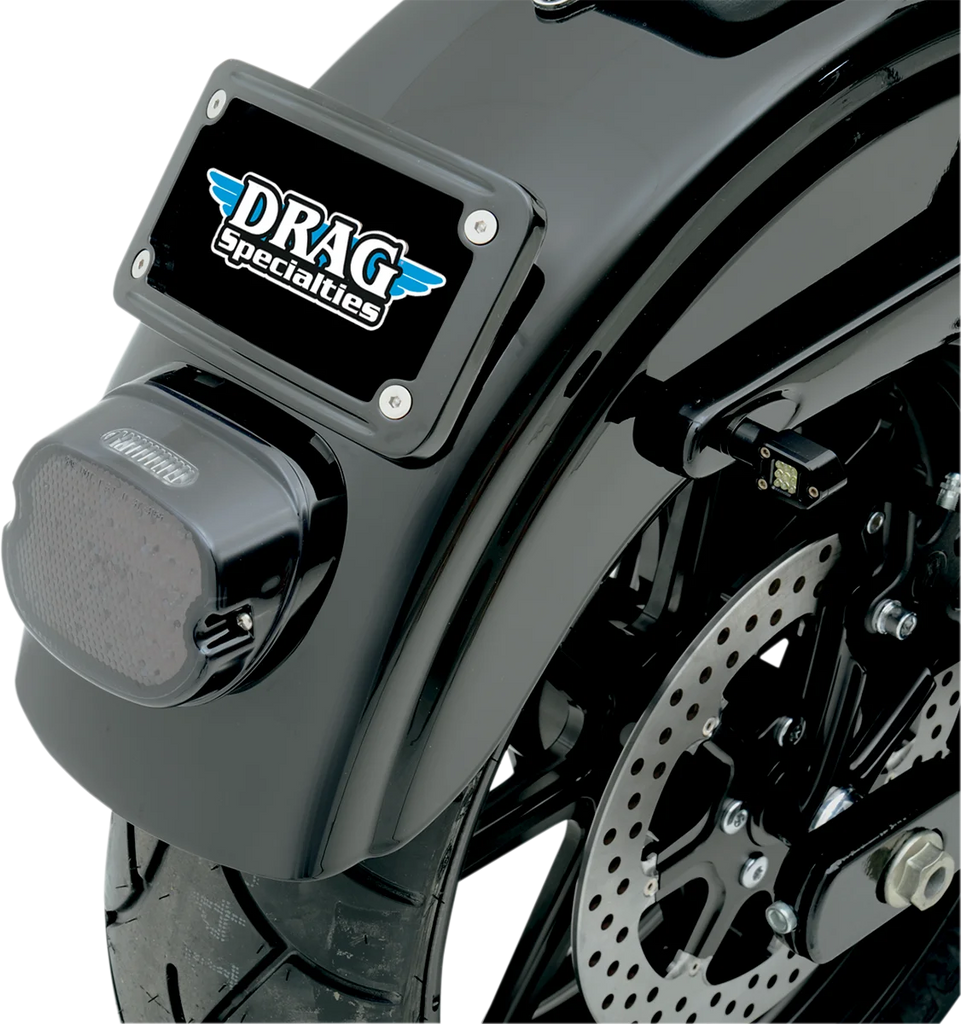 DragSpecialties Taillight - Top Tag Light - Smoke L24-0436CMLED - Side View