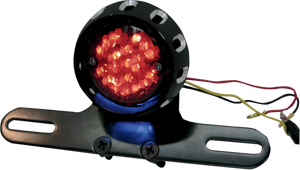 DragSpecialties Taillight/License Plate Mount - Black L24-0437ABRLEDE - Main Product View