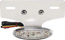 Load image into Gallery viewer, DragSpecialties Taillight/License Plate Mount - Cat Eye -Clear Lens - Red LED L24-65D9CLEDK - Main Product View