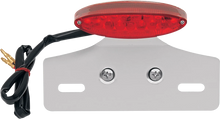 Load image into Gallery viewer, DragSpecialties Taillight/License Plate Mount - Cat Eye -Clear Lens - Red LED L24-65D9CLEDK - Side View
