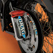 Load image into Gallery viewer, DragSpecialties Taillight/License Plate Mount - Cat Eye -Red Lens - Clear LED L24-65D9RLEDK - Side View
