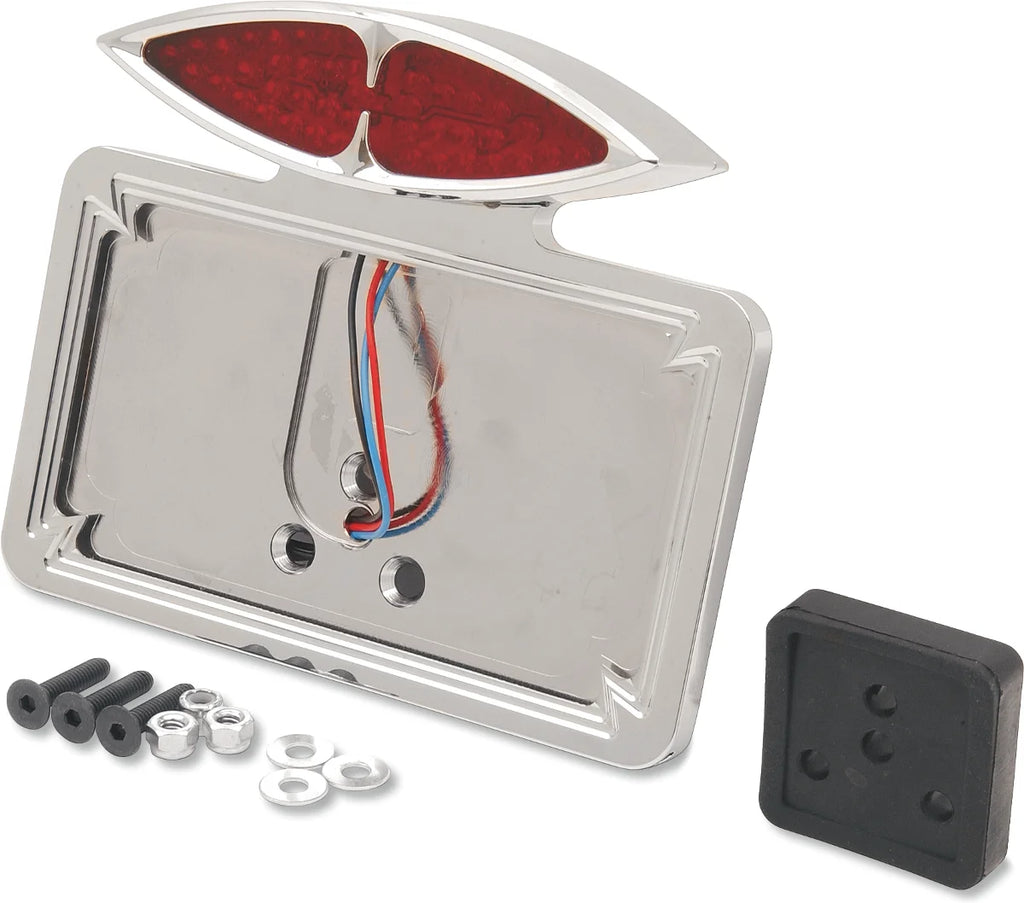 DragSpecialties Taillight/License Plate Mount - Cateye 76388 - Main Product View