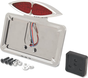 DragSpecialties Taillight/License Plate Mount - Cateye 76388 - Main Product View