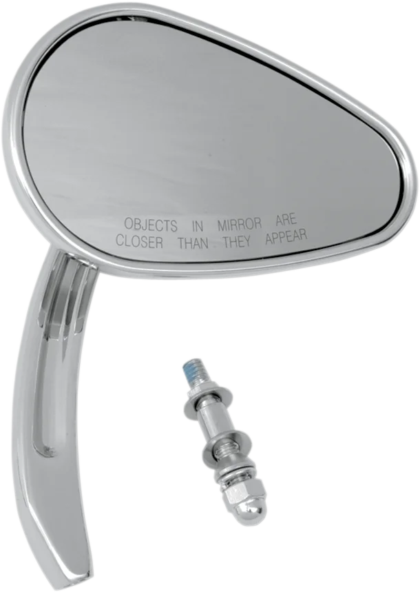 DragSpecialties Tear Drop Mirror - Right KA-41DRHLSC4 - Side View