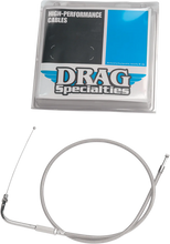 Load image into Gallery viewer, DragSpecialties Throttle Cable - 30" - Braided 5330400B - Side View